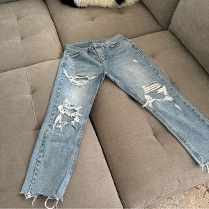 Rip Straight Jean light washed